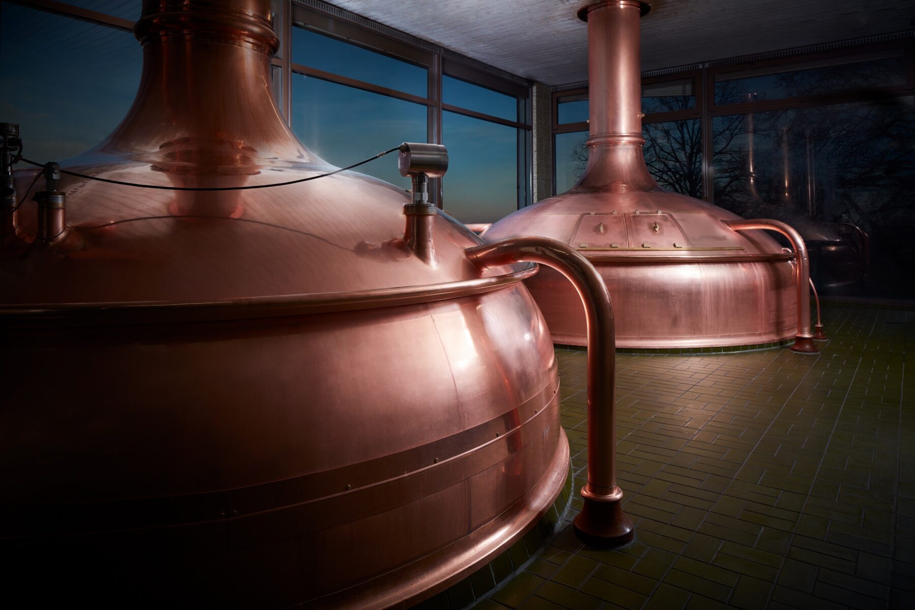 Privatbrauerei Waldhaus Kupferkessel Bieproduktion