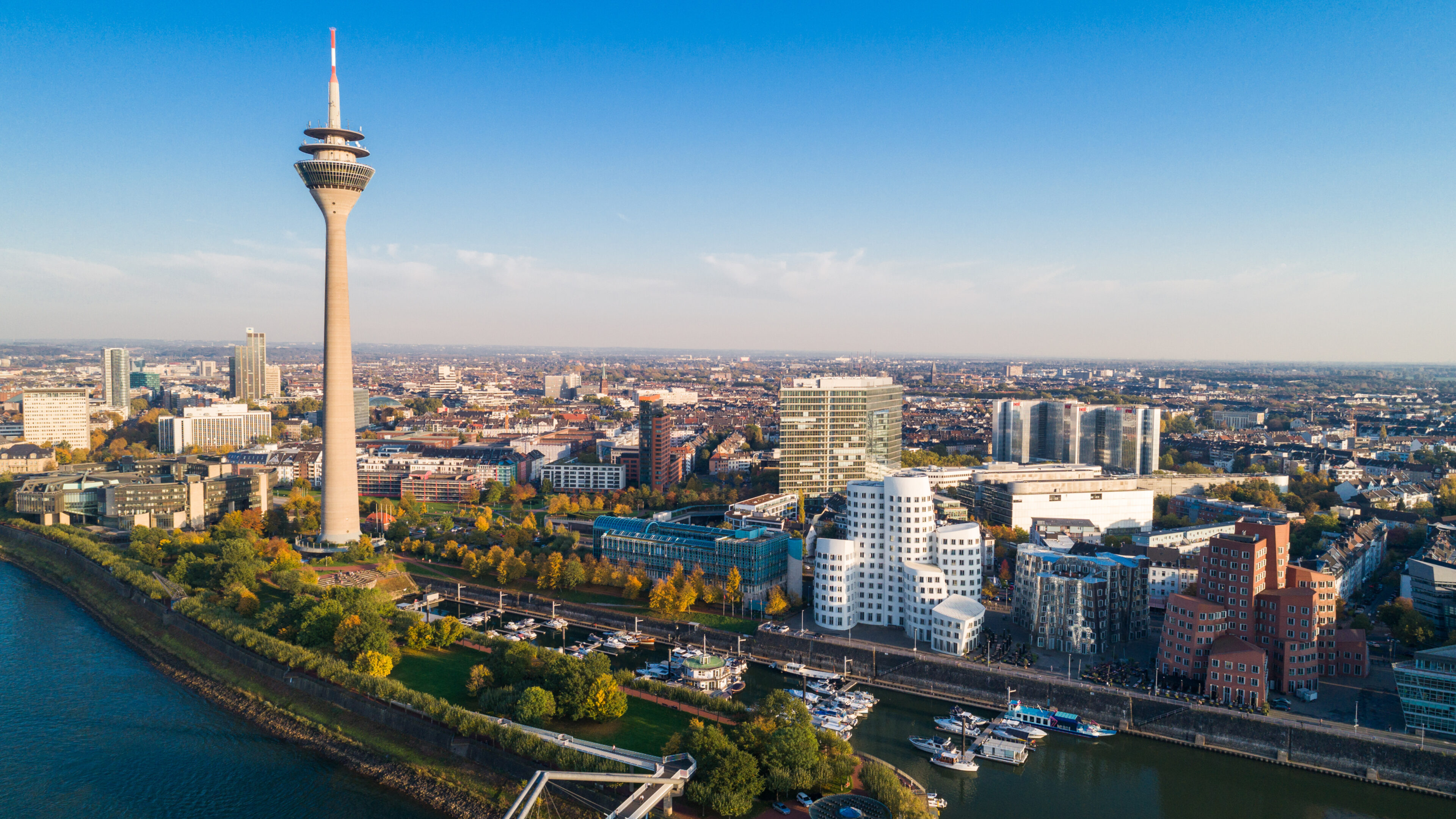 Blick auf Düsseldorf