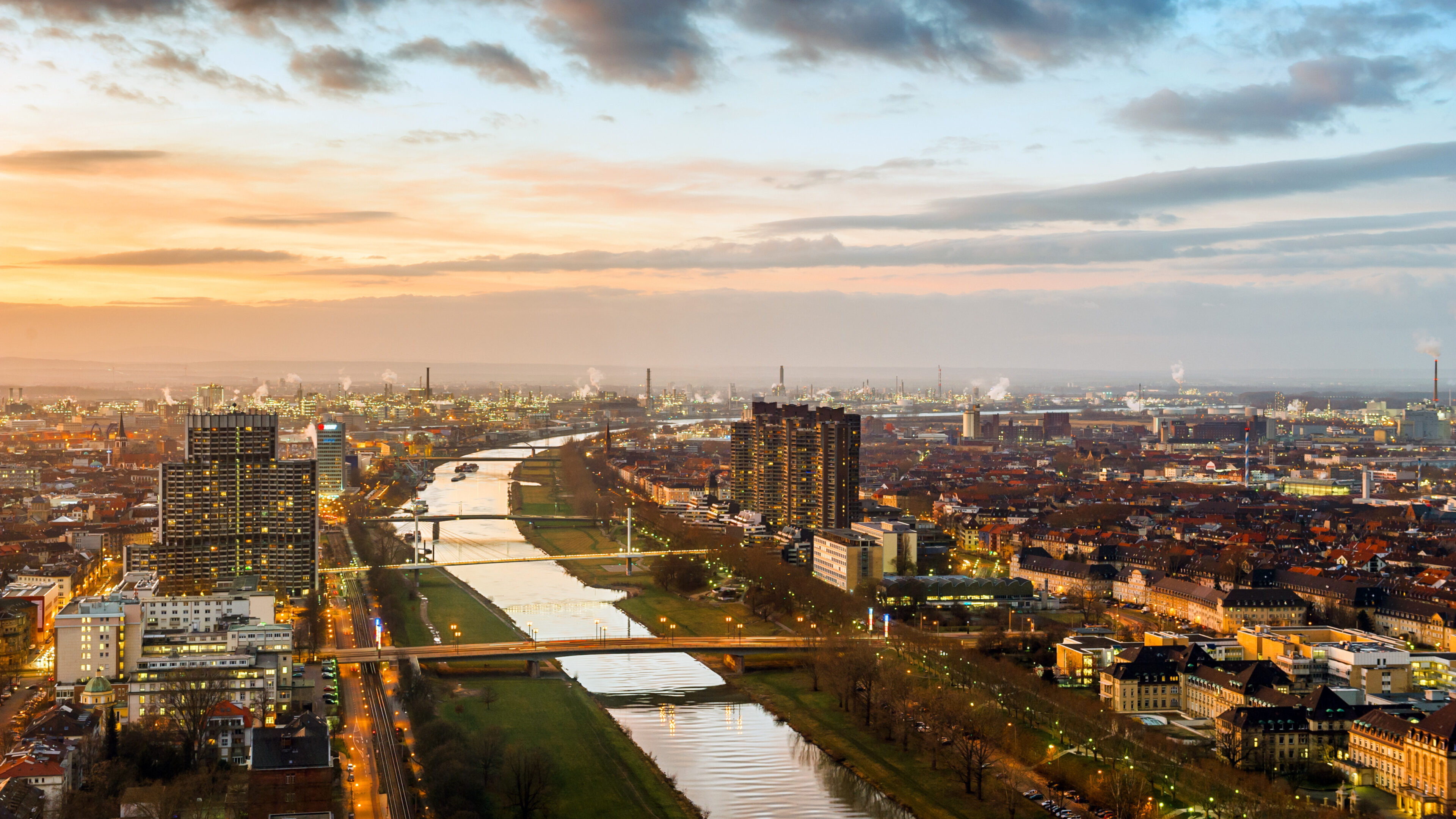 Blick auf Mannheim