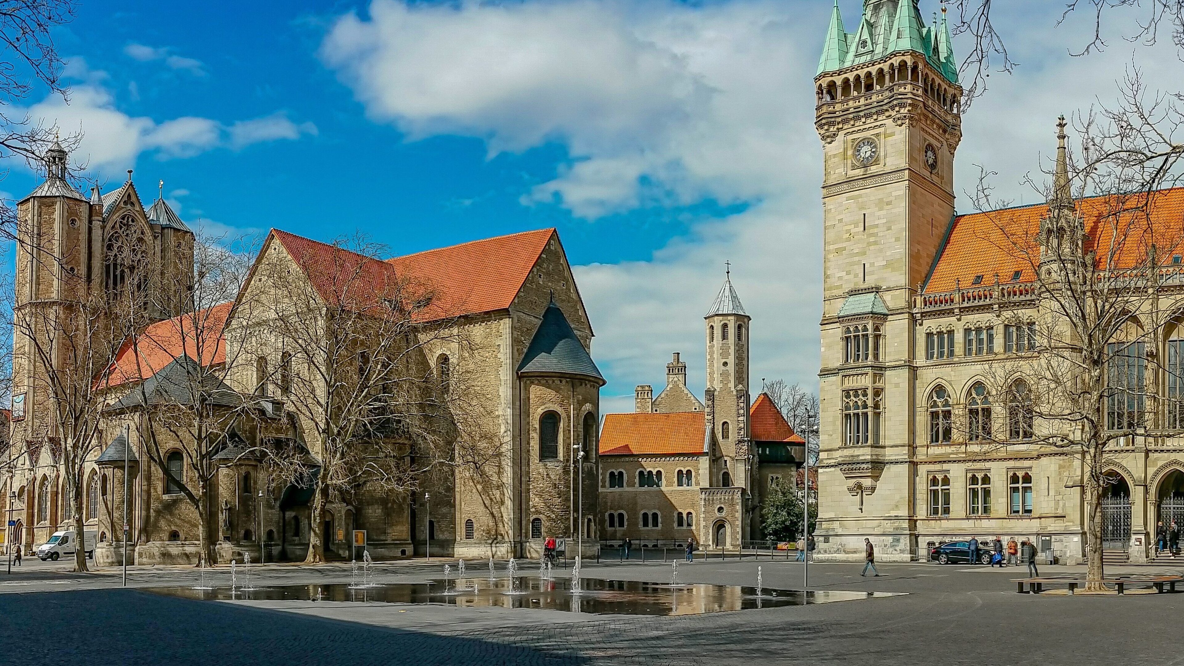 Gebäudefront der Altstadt in Braunschweig