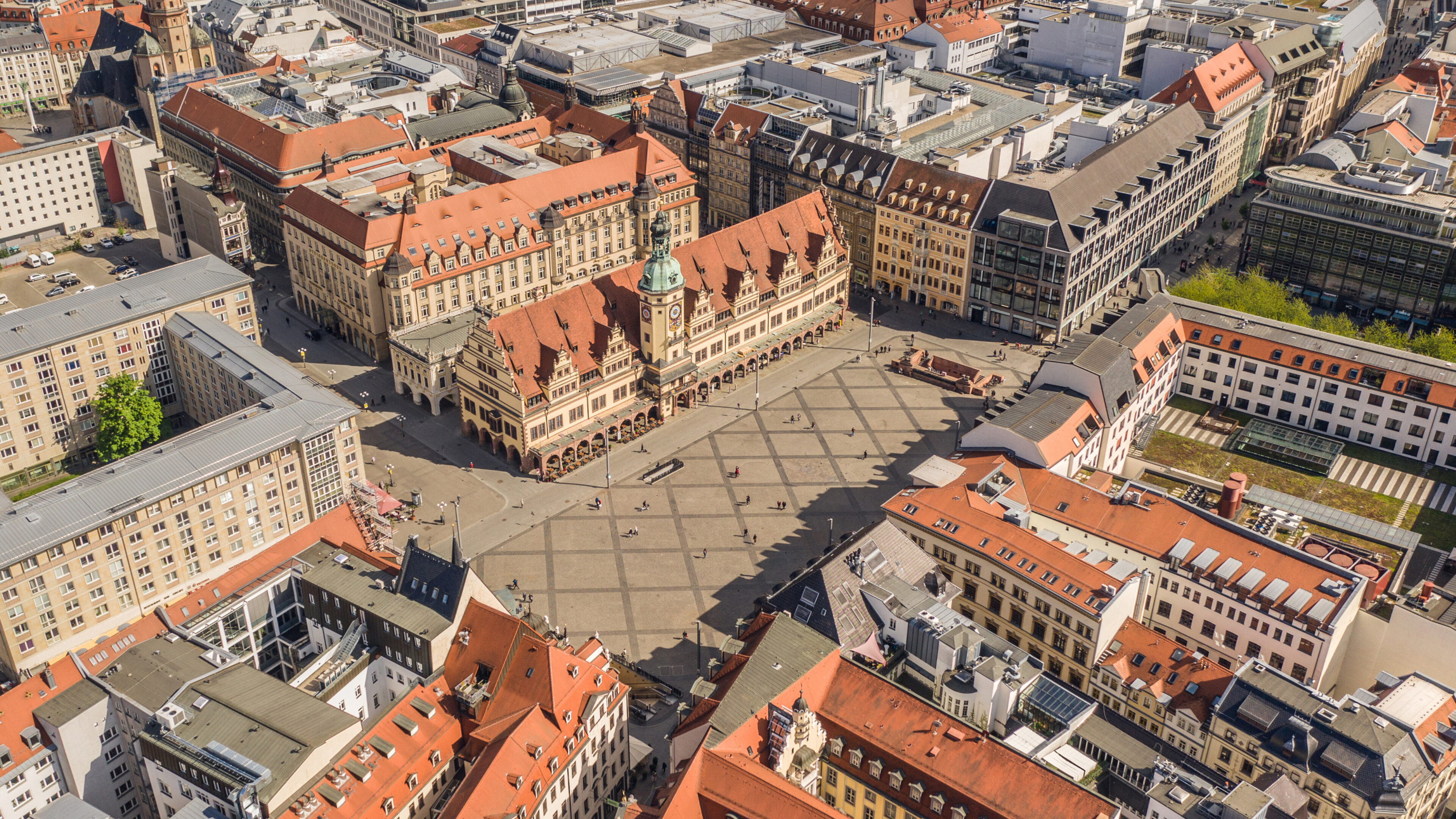 Historischer Marktplatz in Leipzig