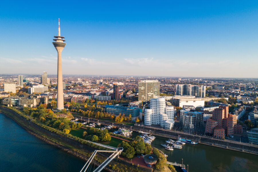 Blick auf Düsseldorf
